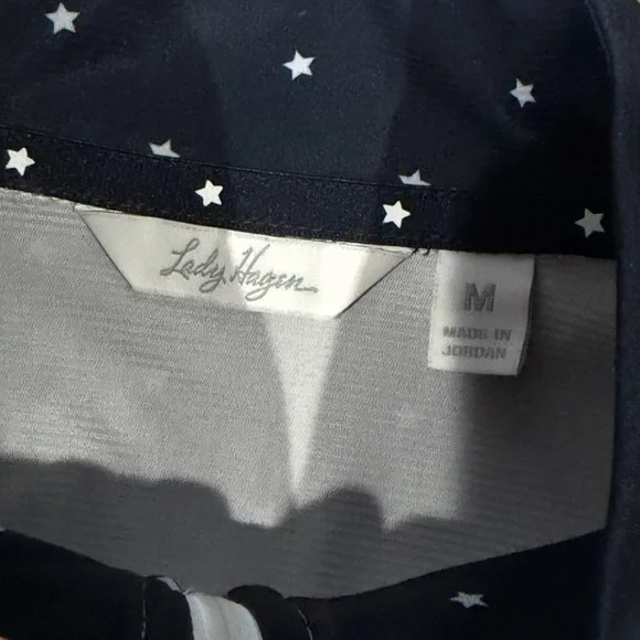 Lady Hagen Stars and Stripes activewear pullover womens size medium - Picture 4 of 7